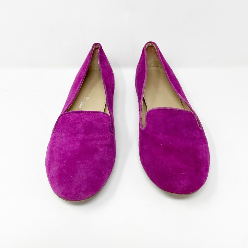 J Crew Women's Loafers Size 9 Pink Fuscia Suede